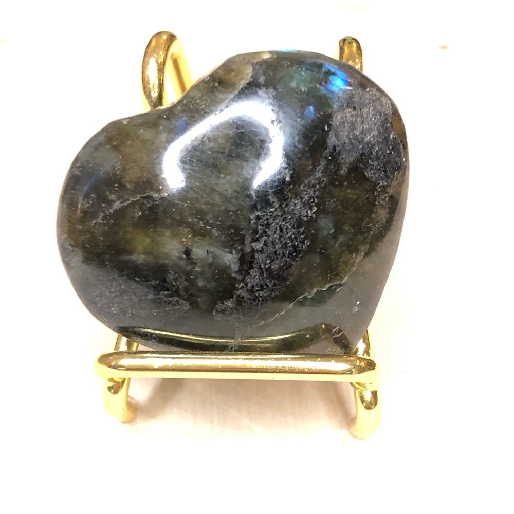 Labradorite Heart